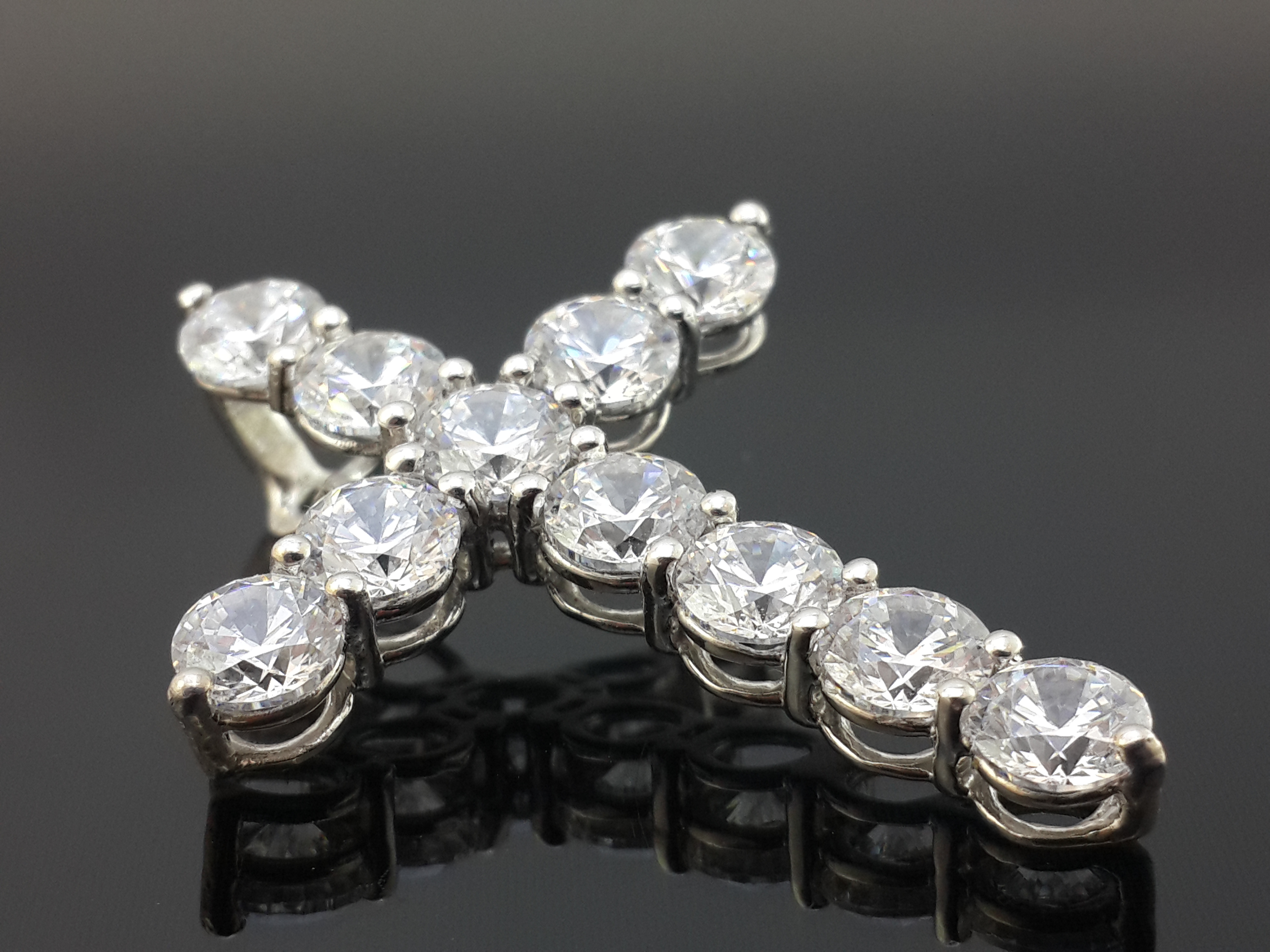 Crystal Cross Pendant Necklace