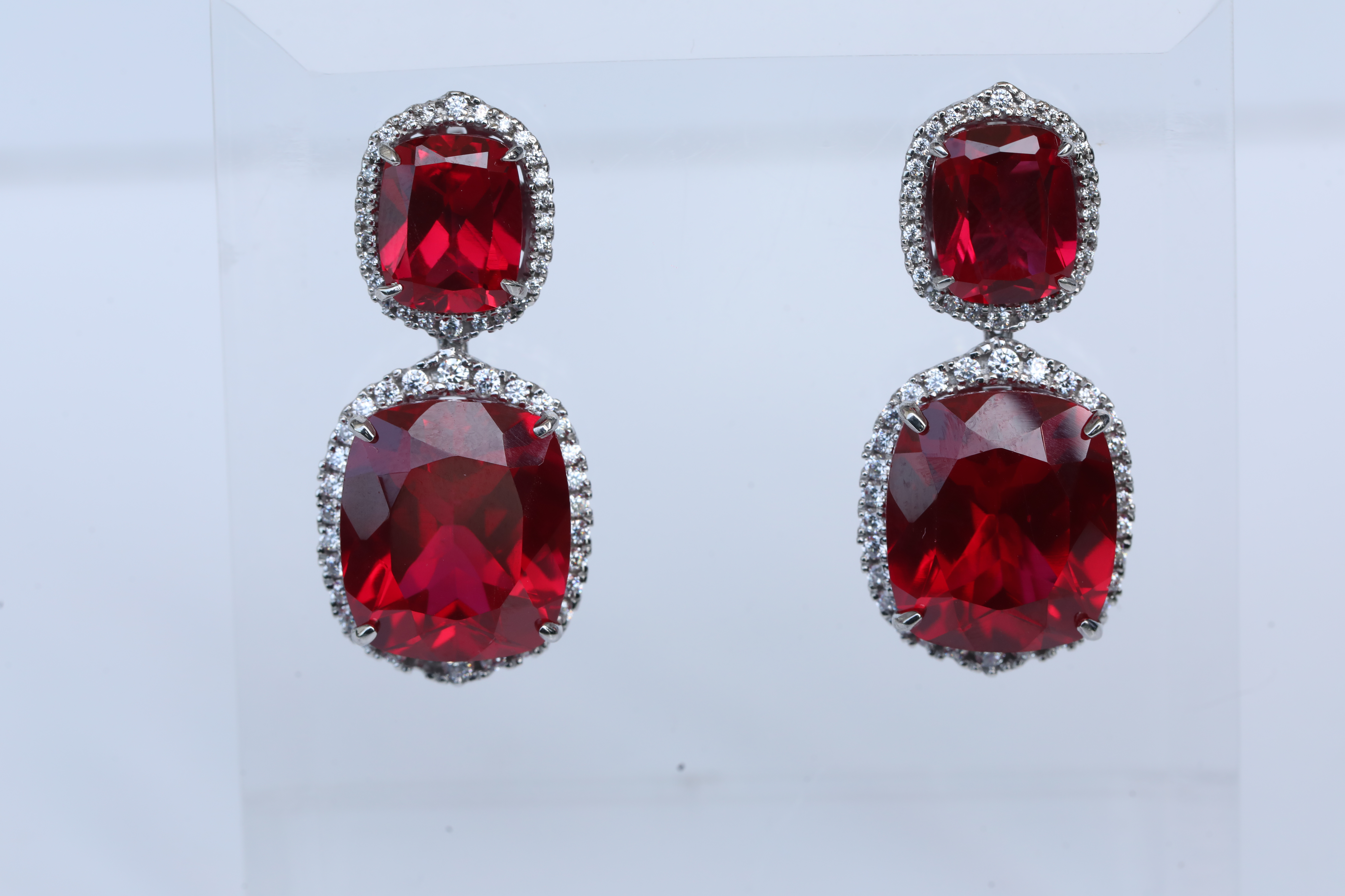 Ruby Drop Earrings