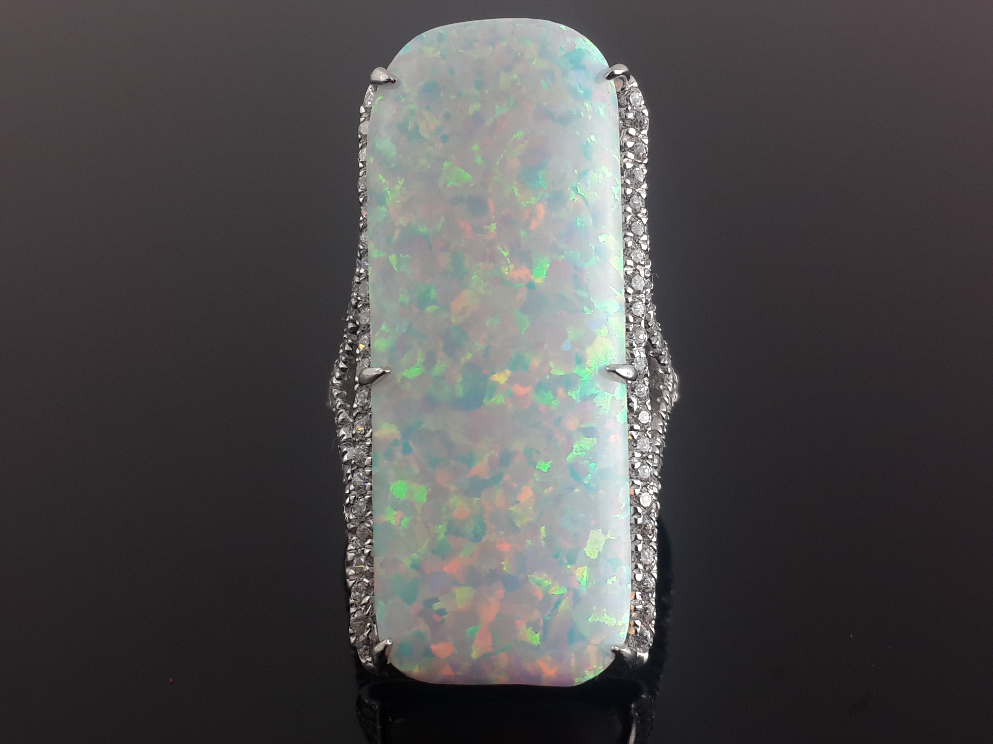 Opal & Signature Adastra CZ Cocktail Ring