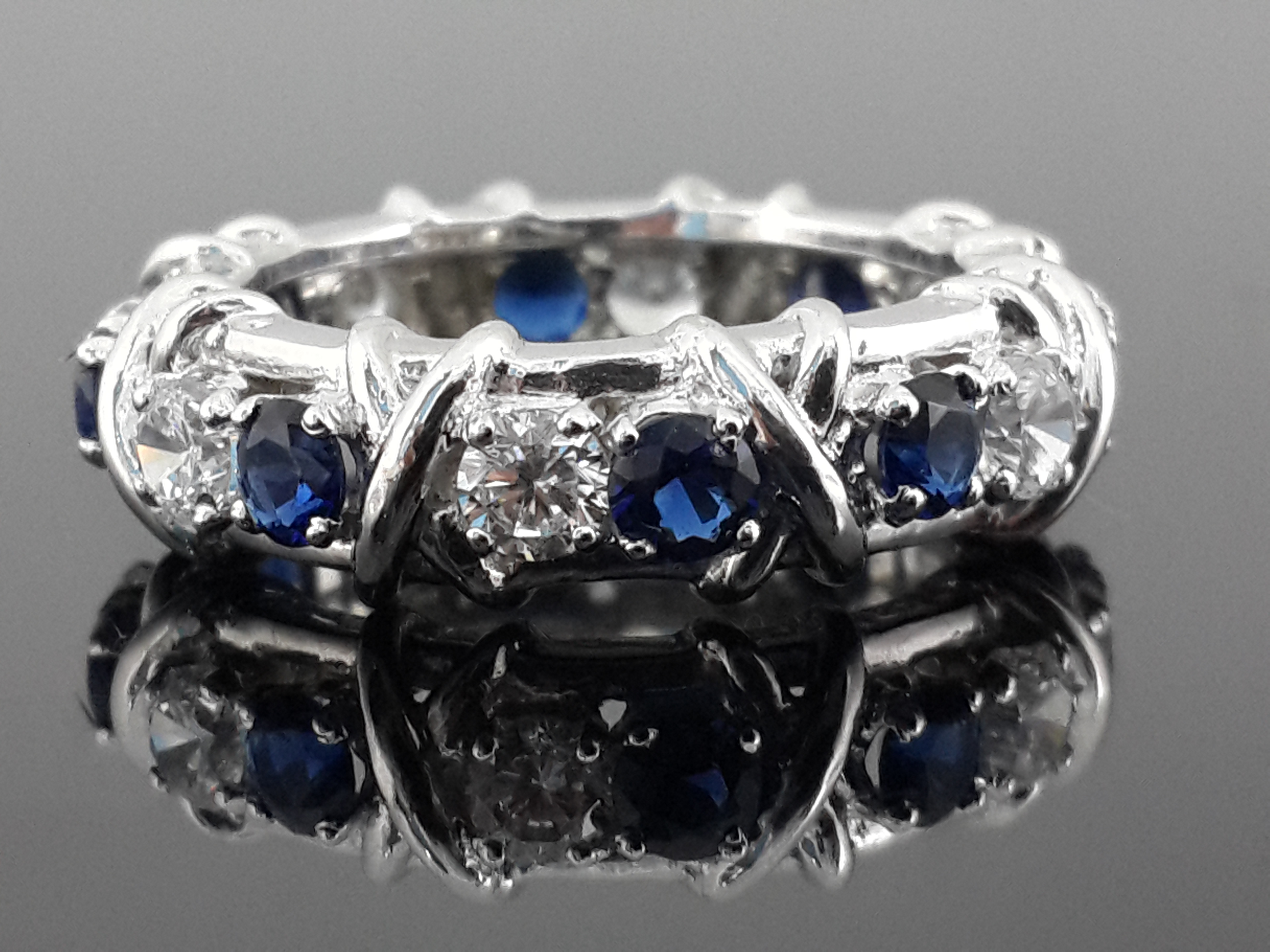 Sapphire & Signature Adastra CZ Eternity Ring