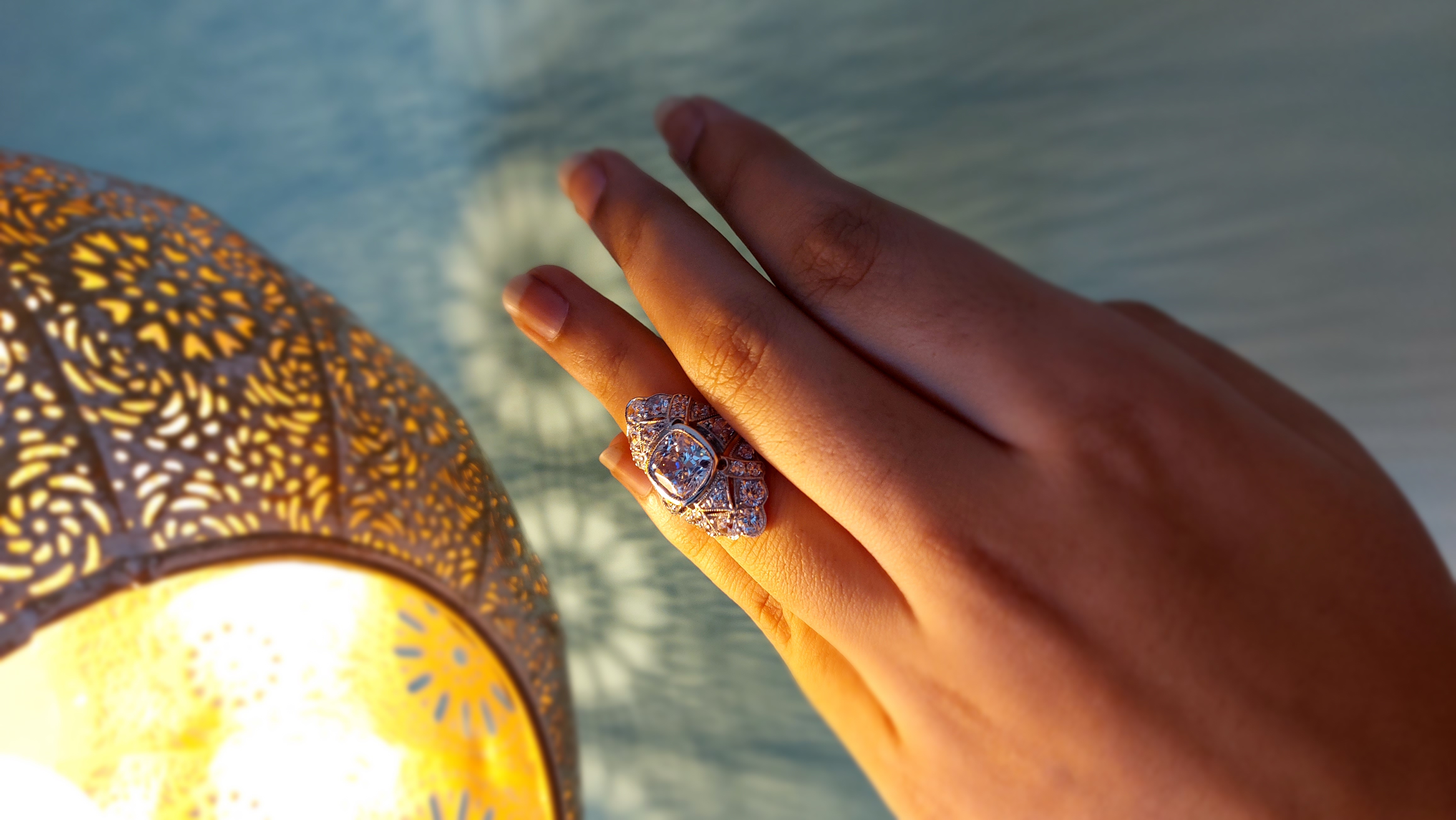 Vintage Art Deco Signature Adastra CZ Ring