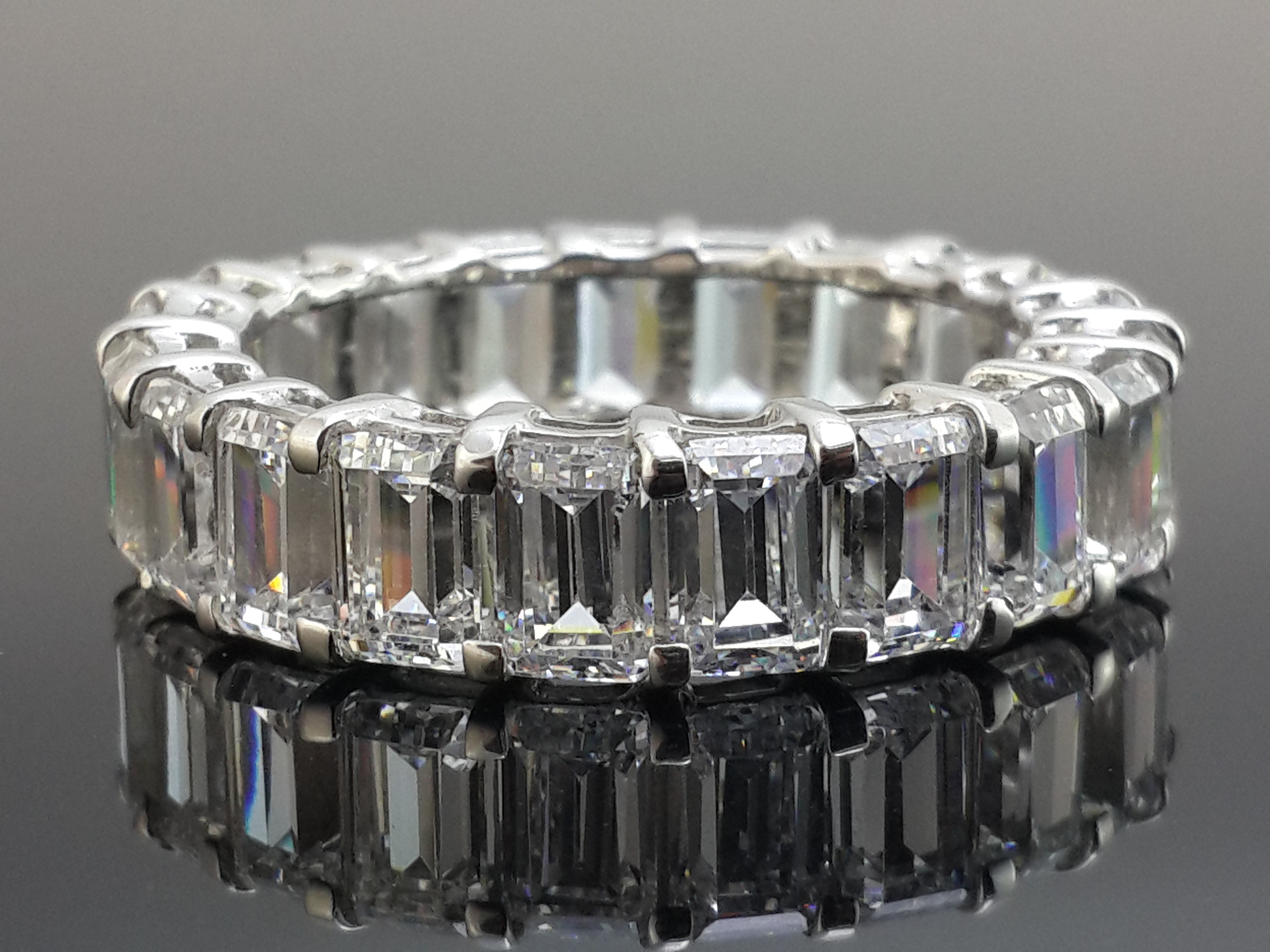 Emerald Cut Diamond Eternity Ring