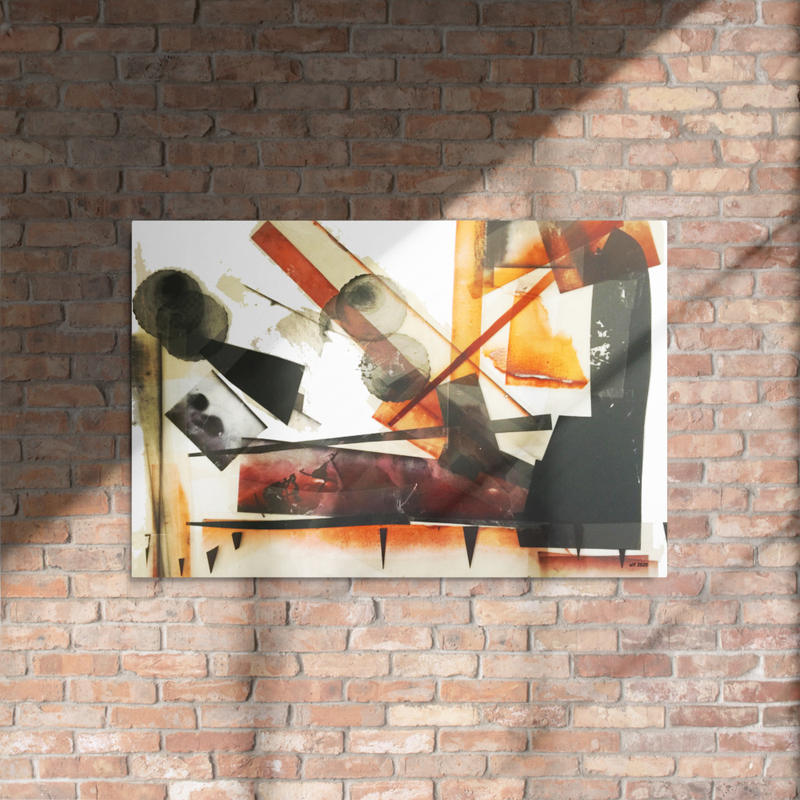 eyeballs glossy metal print