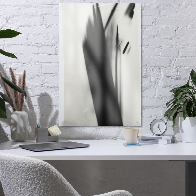movement glossy metal print