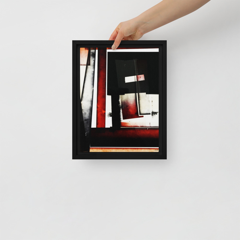 untitled (red) Framed canvas