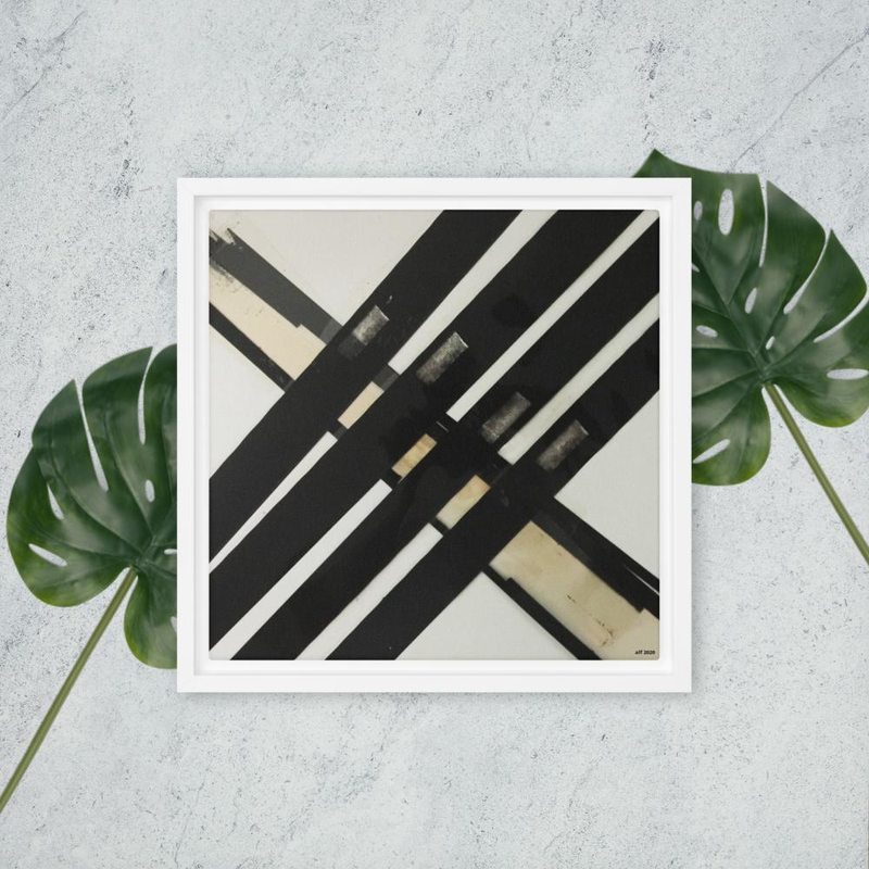 voyage too Modern Abstract Framed Canvas Print