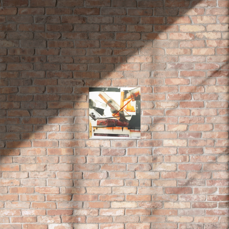 eyeballs glossy metal print