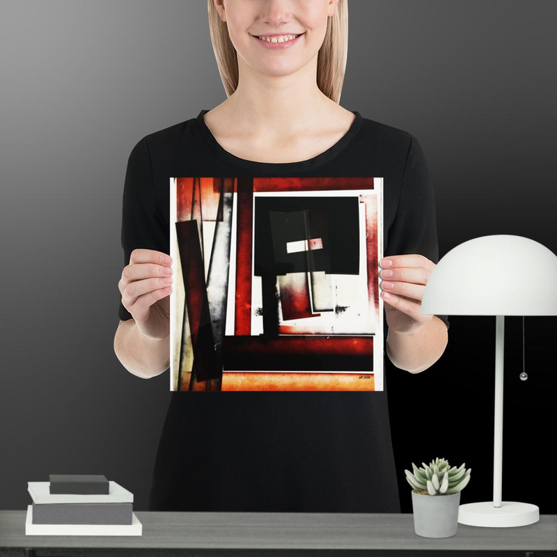 untitled (red) Abstract Geometric Art Print