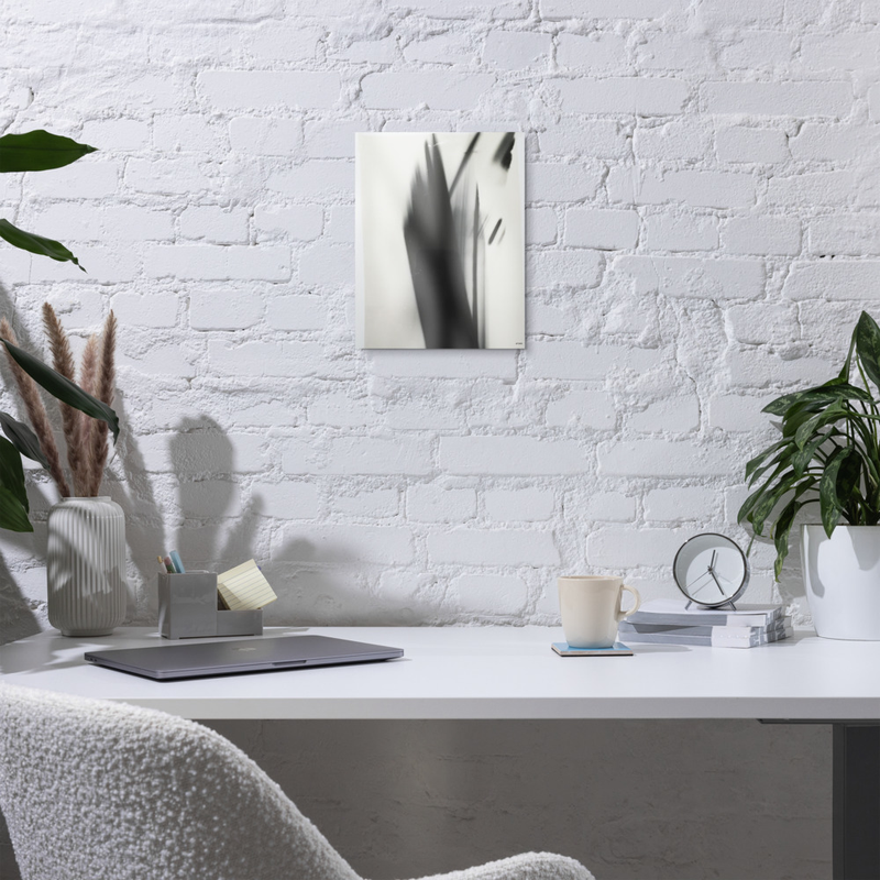 movement glossy metal print