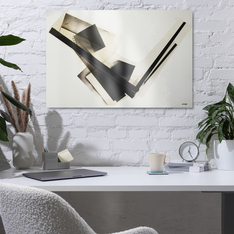 untitled (checkmark) Glossy Metal print