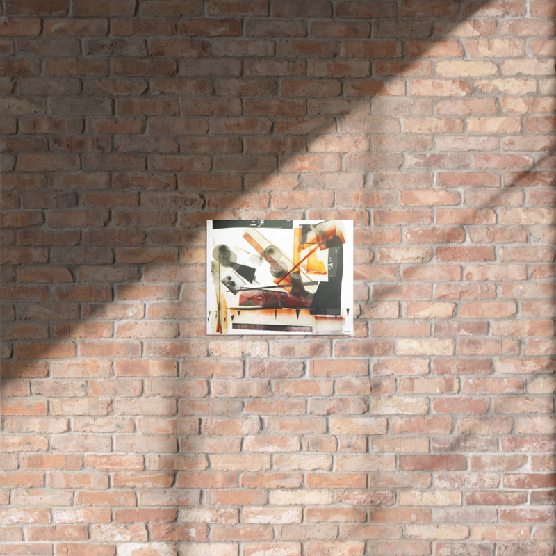 eyeballs glossy metal print