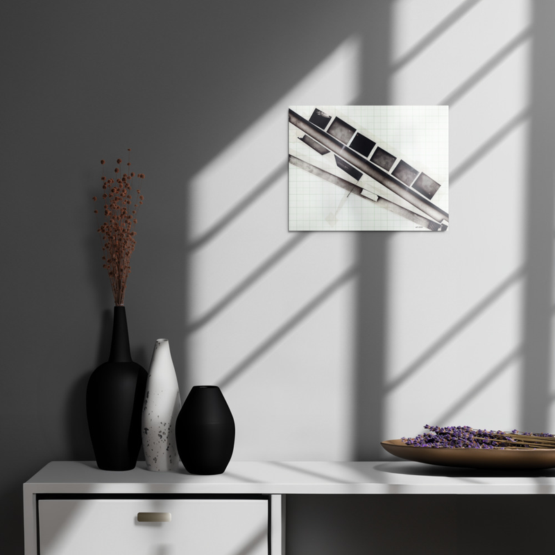 voyage glossy metal print