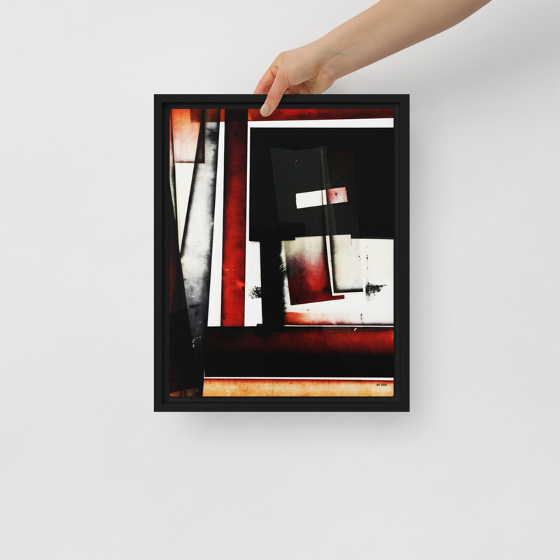 untitled (red) Framed canvas