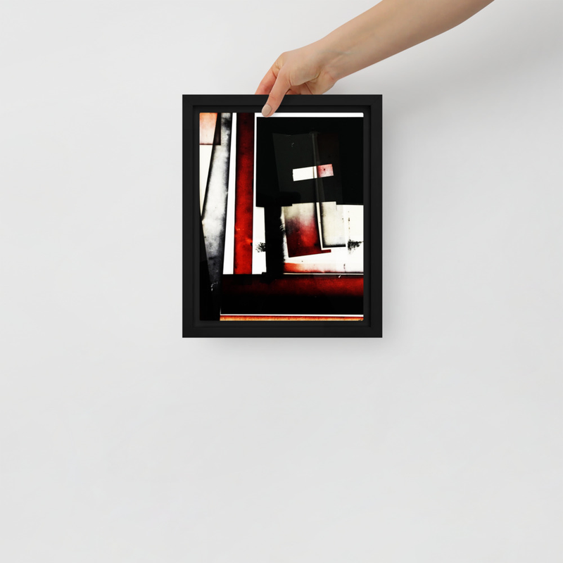 untitled (red) Framed canvas