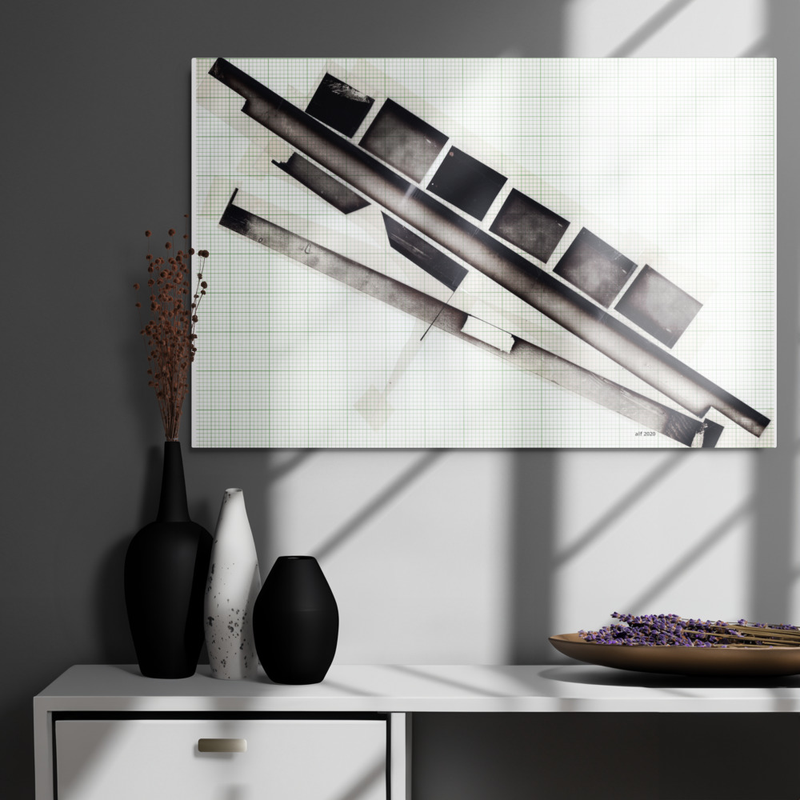 voyage glossy metal print