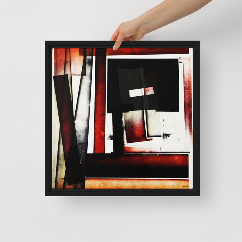 untitled (red) Framed canvas