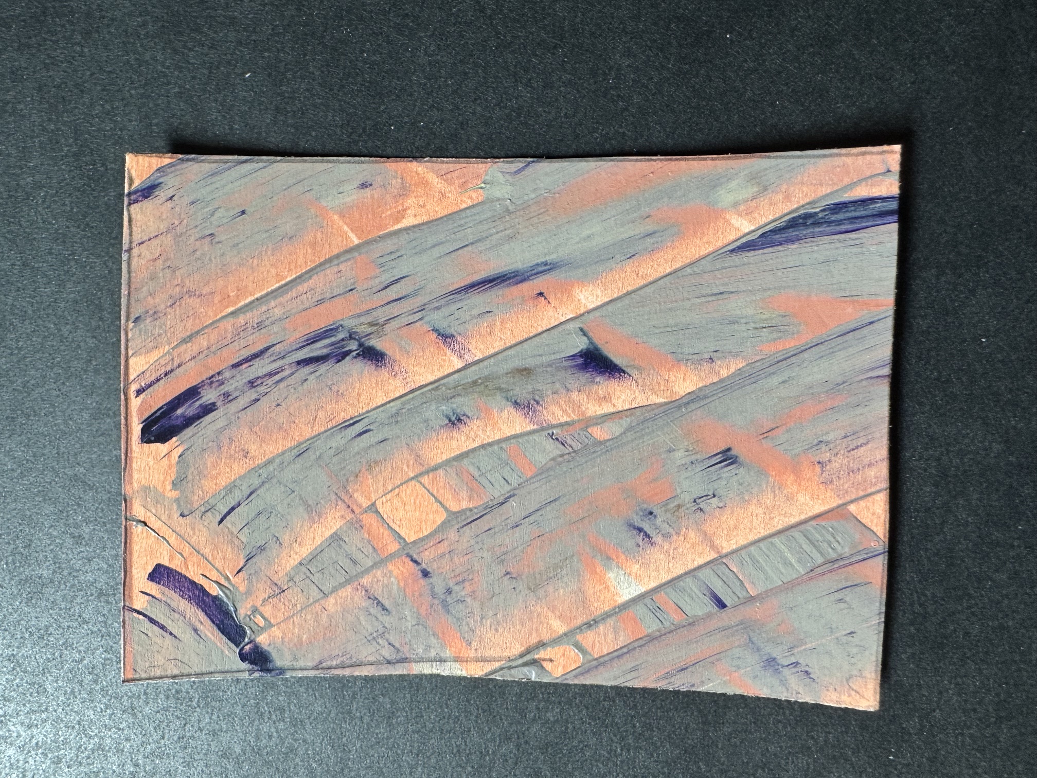 canyon Abstract Art Card ACEO