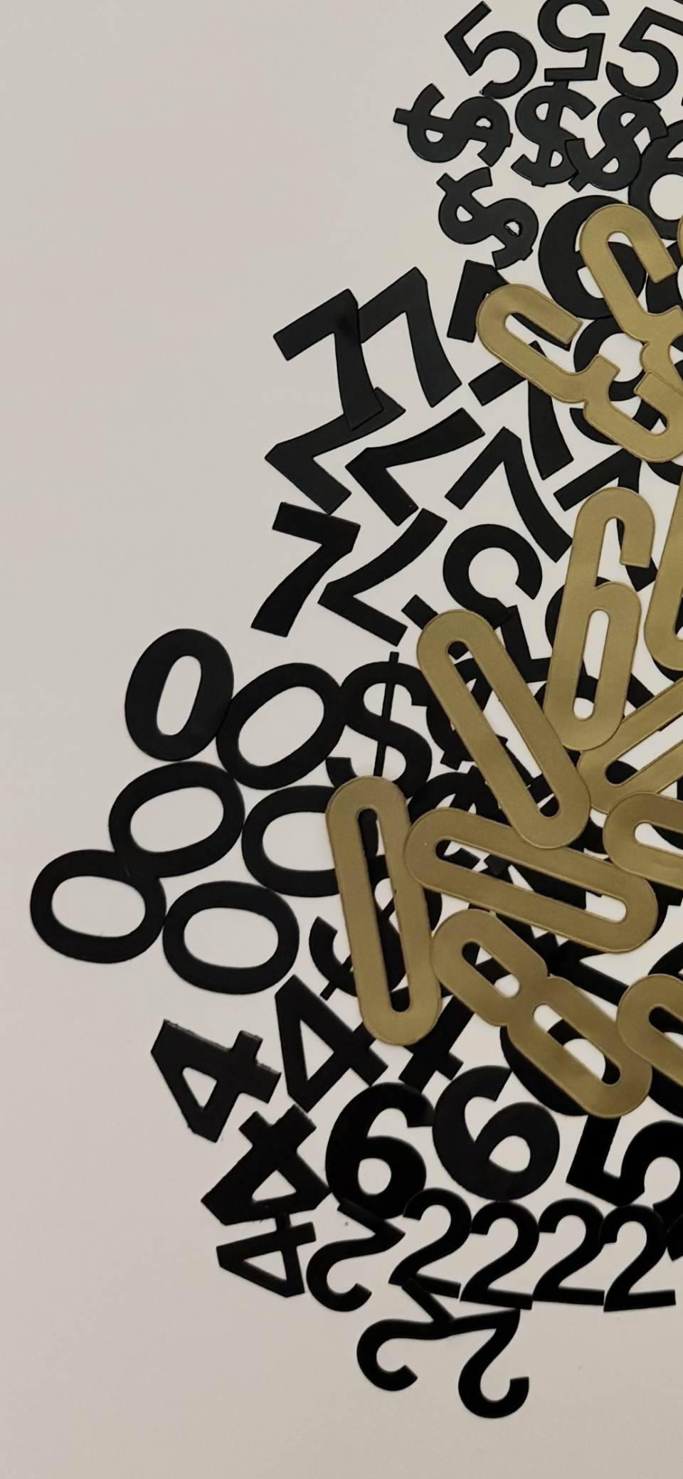 2G numbers and letters piece