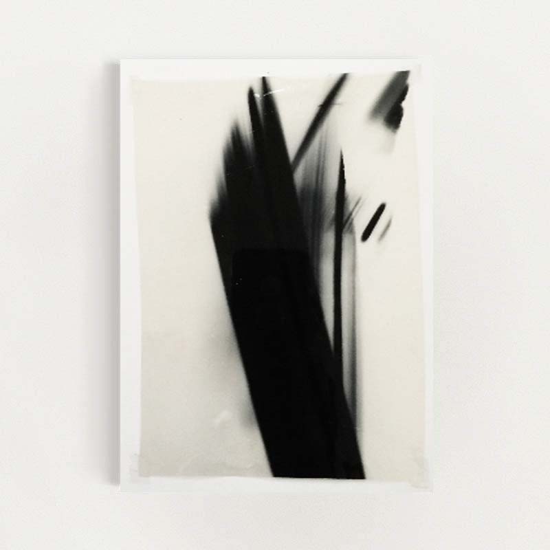 movement Abstract Black Brushstroke Art Print