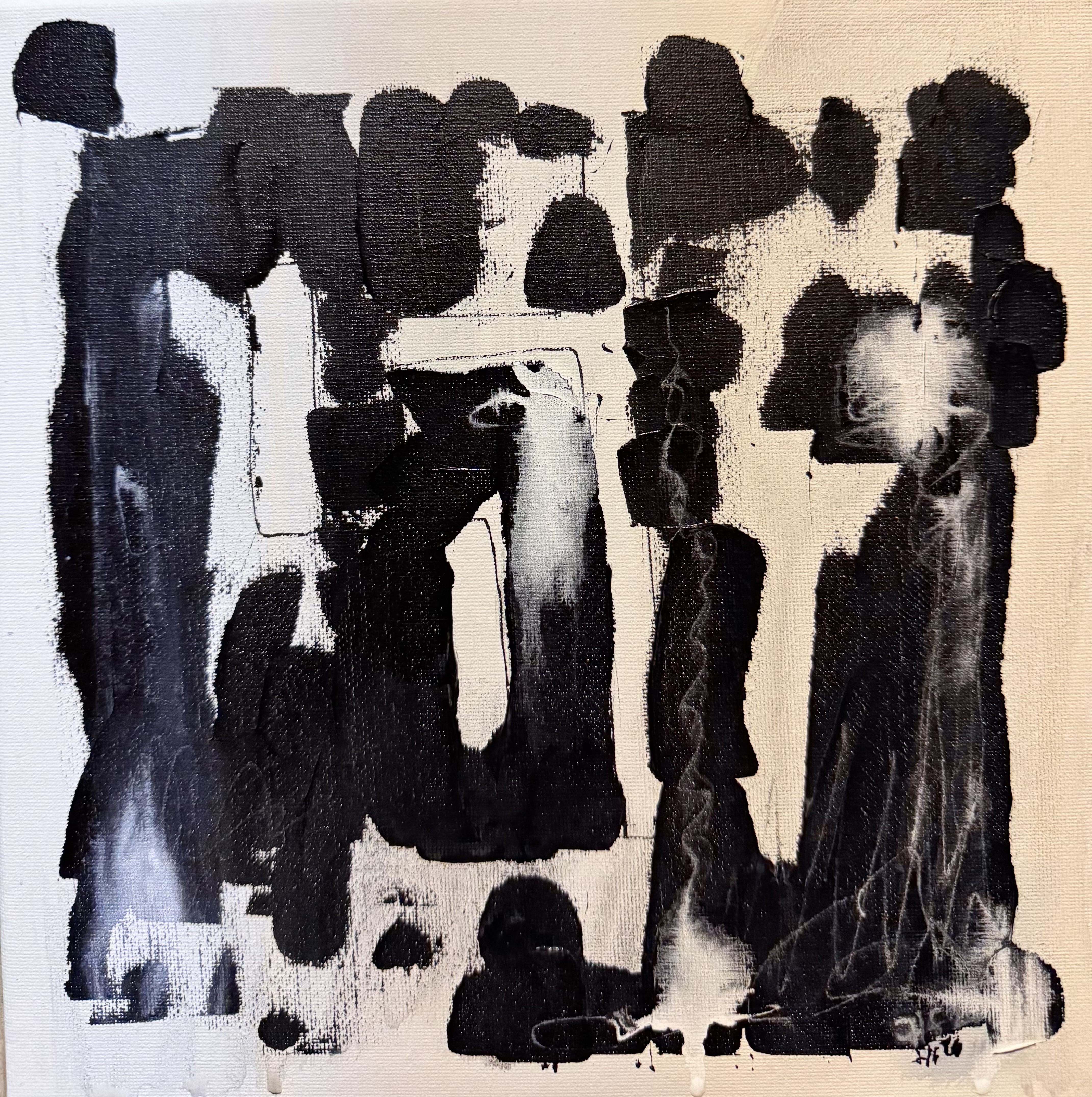 Untitled Monochrome Abstract Canvas