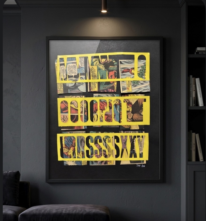 letters and comics Art Collage