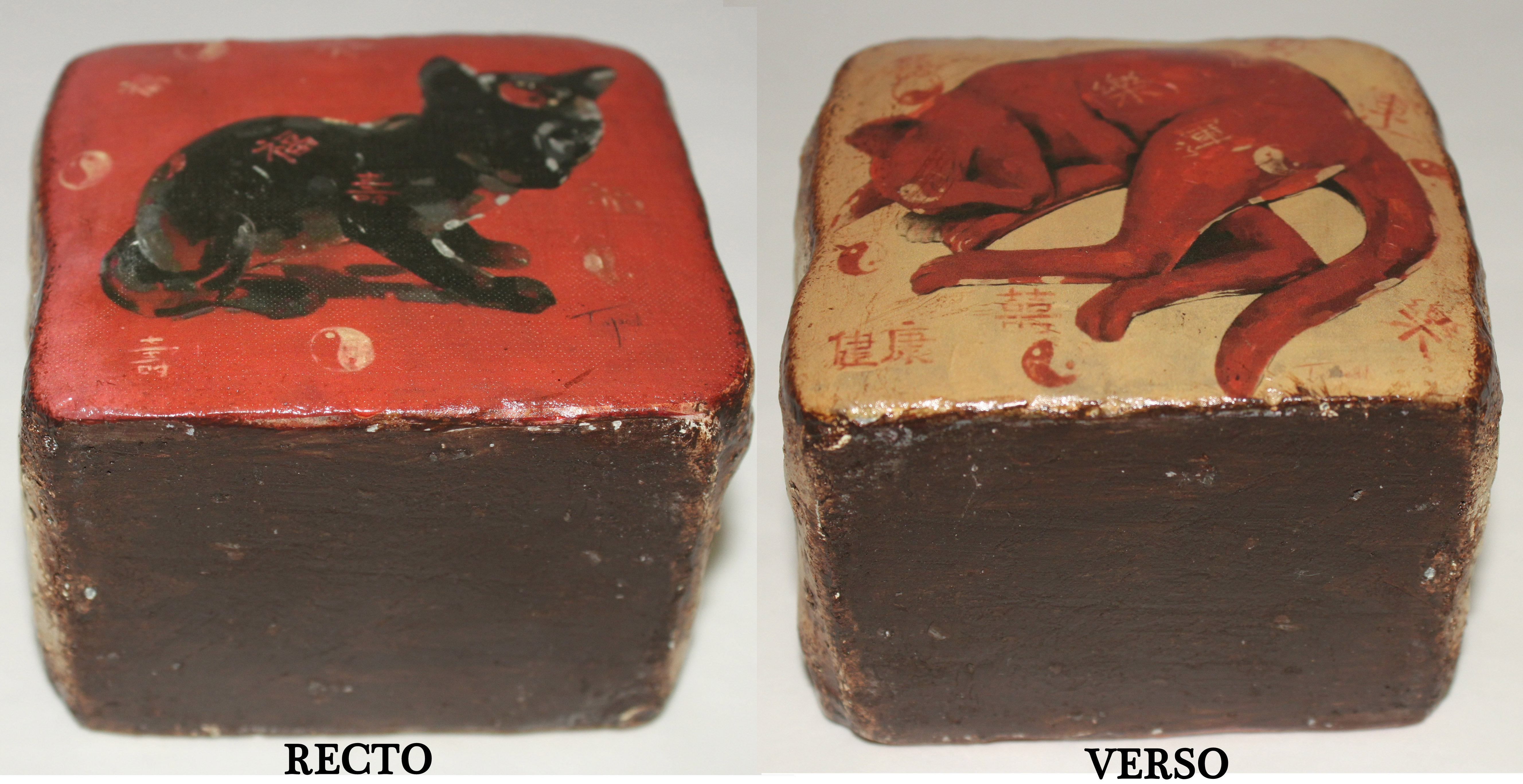 Presse papier Bloc félin recto-verso