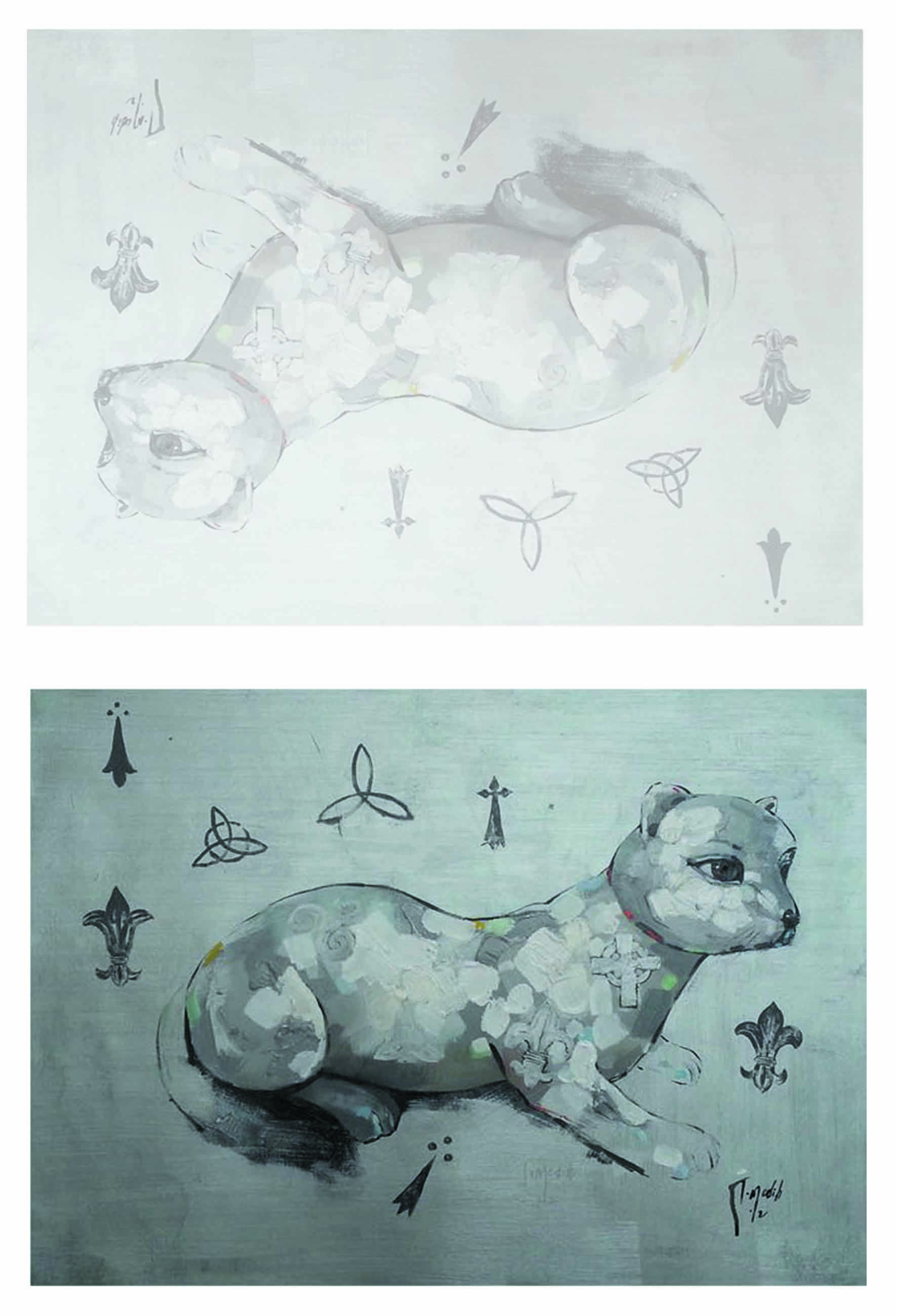 Carte de vœux accompagnée de son enveloppe