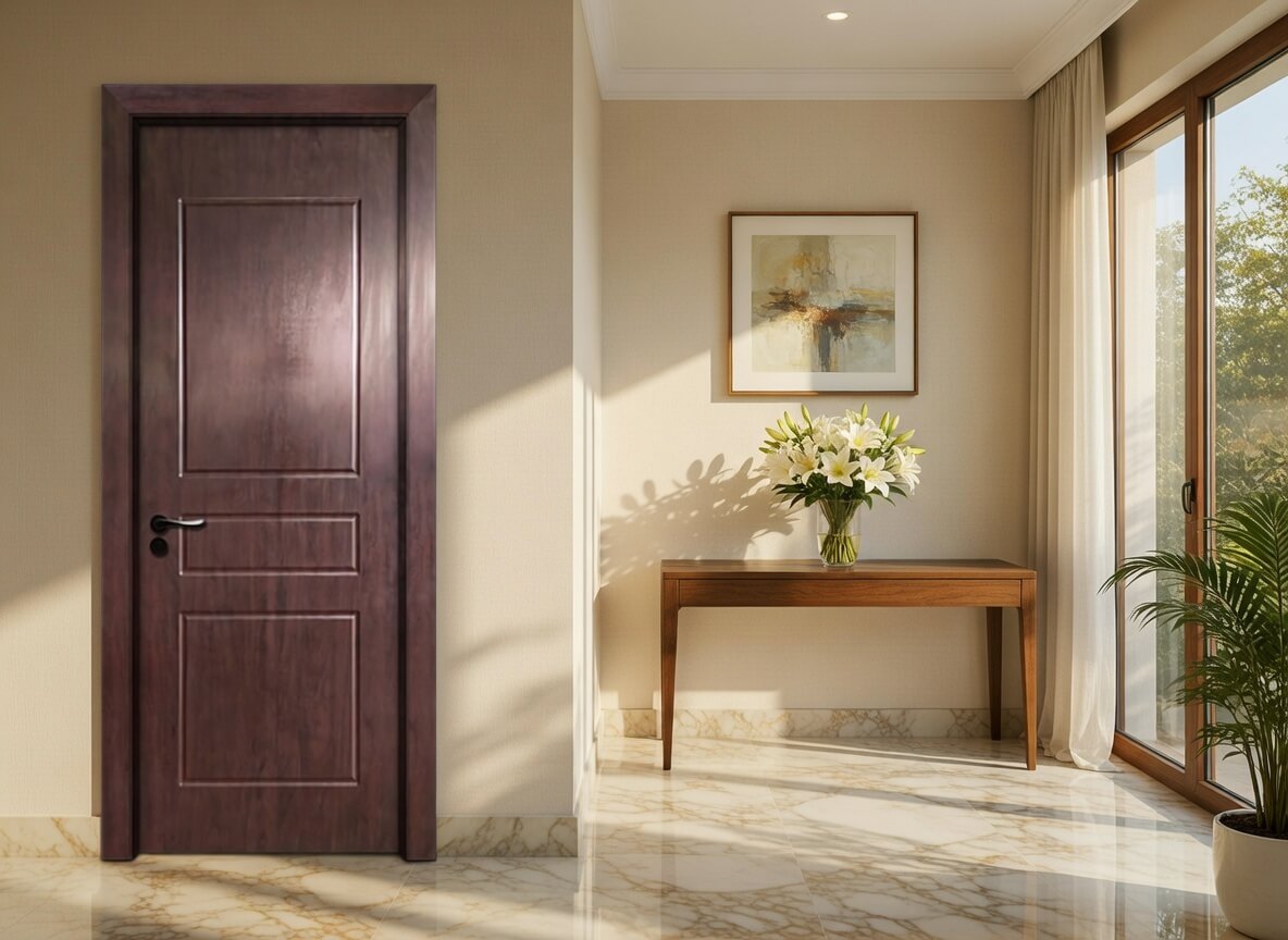 PVC Flim Lamination WPC HOLLOW DOOR WHDS2