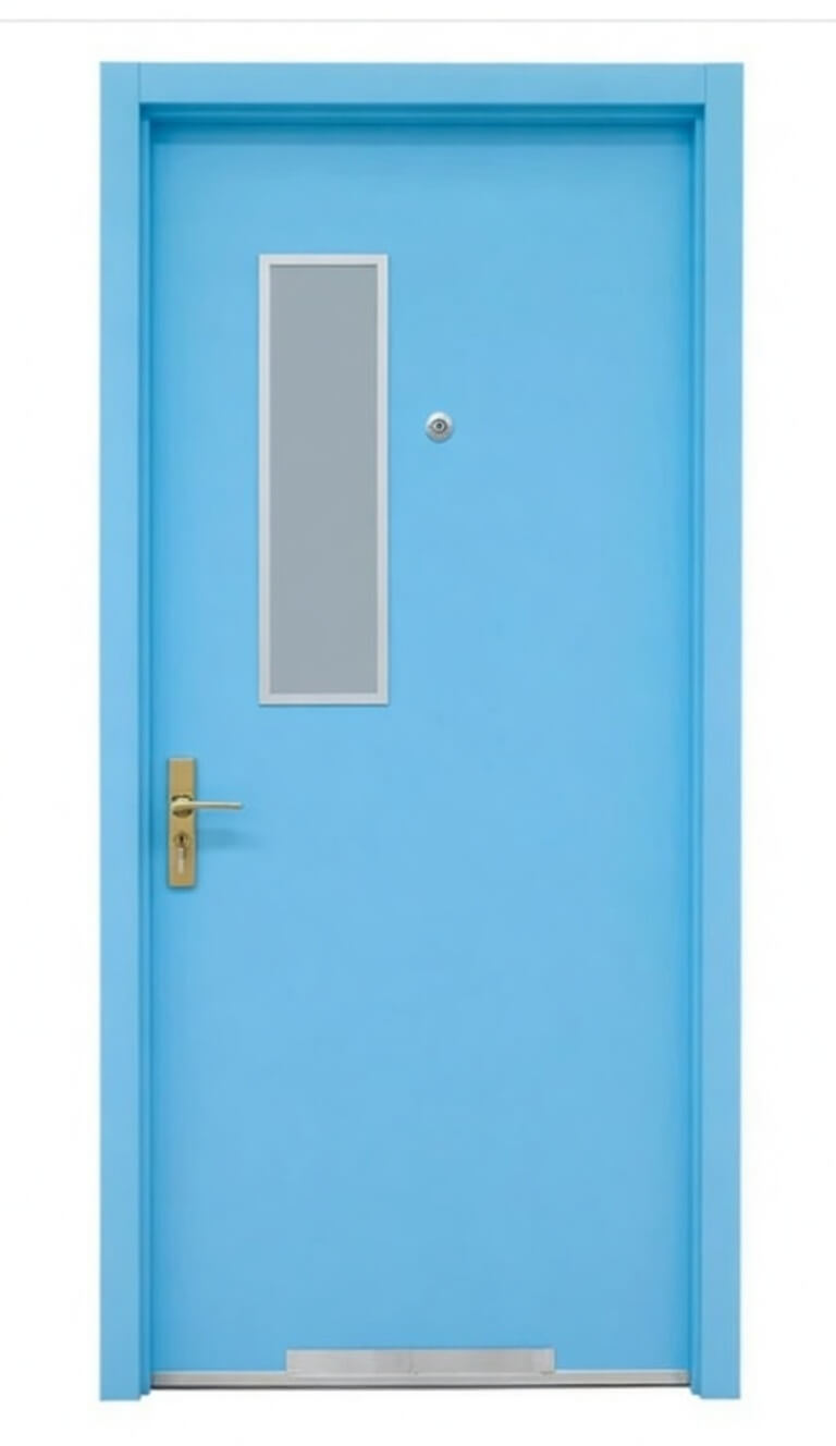 High-Performance Anti-Microbial and Fire-Resistant WPC Doors with 100% Waterproof Engineering