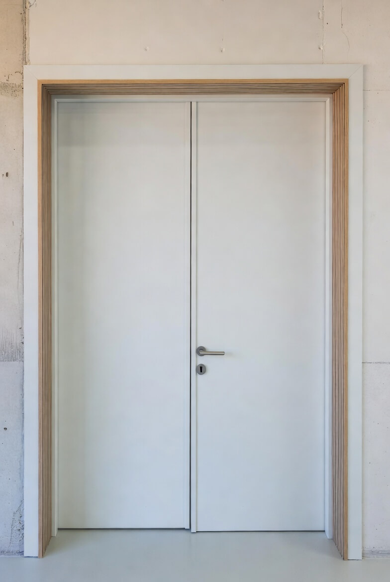 High-Performance Anti-Microbial and Fire-Resistant WPC Doors with 100% Waterproof Engineering