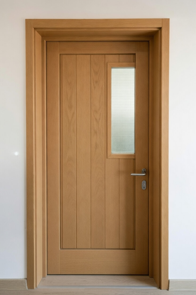 High-Performance Anti-Microbial and Fire-Resistant WPC Doors with 100% Waterproof Engineering