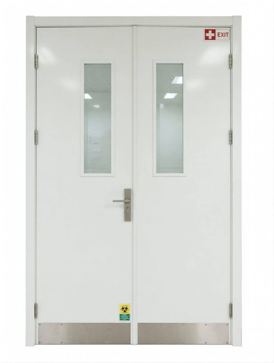 High-Performance Anti-Microbial and Fire-Resistant WPC Doors with 100% Waterproof Engineering