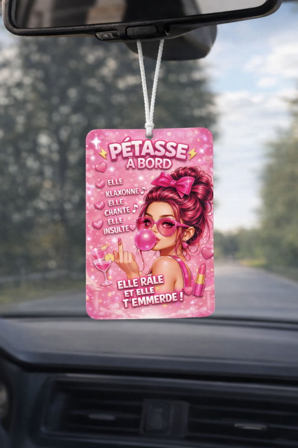 Pétasse à Bord - Suspension voiture qui ont du caractère