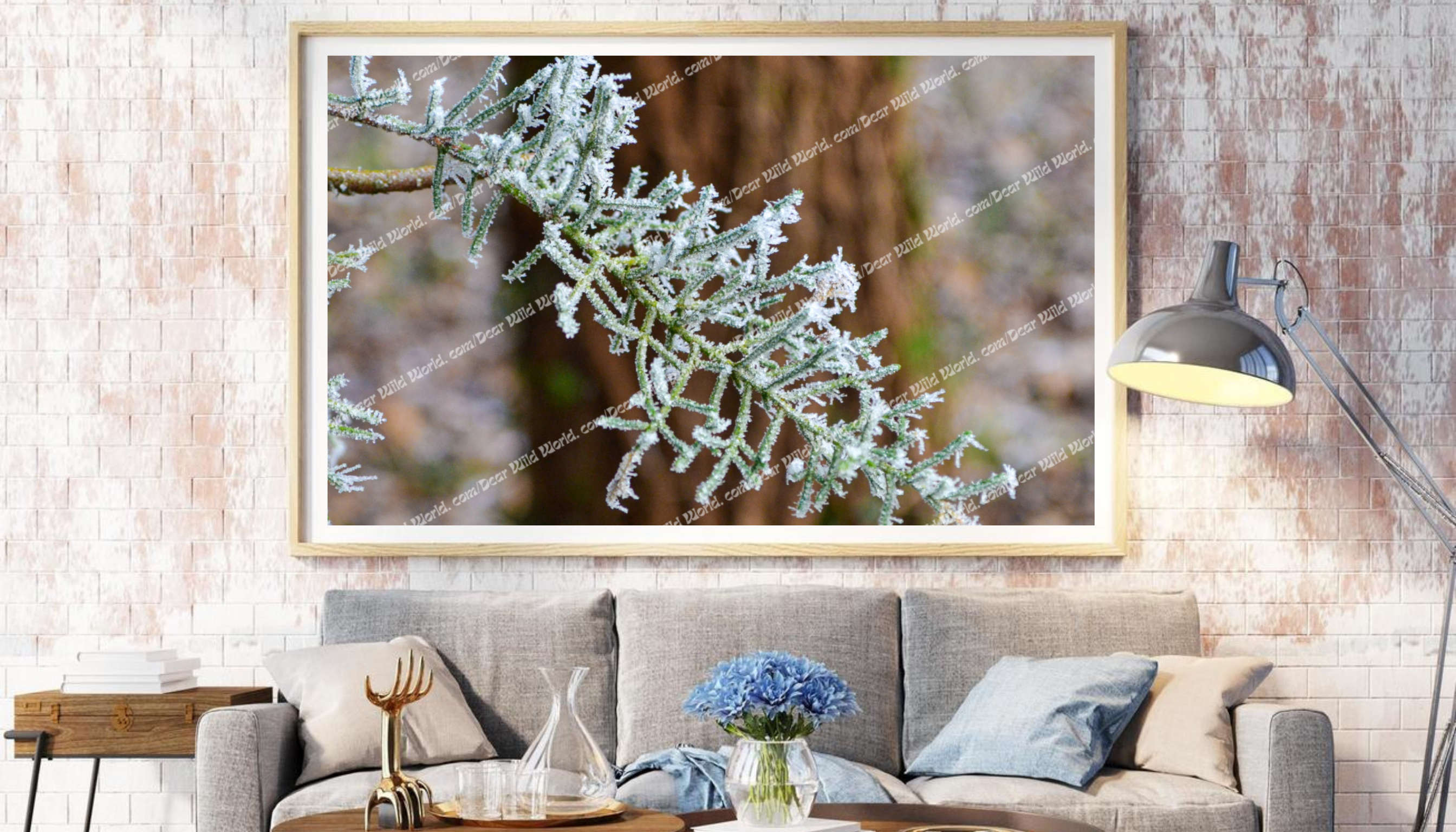 Branche givrée naturelle