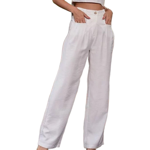 Calça Branca Pantalona
