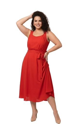 Vestido Midi Vermelho