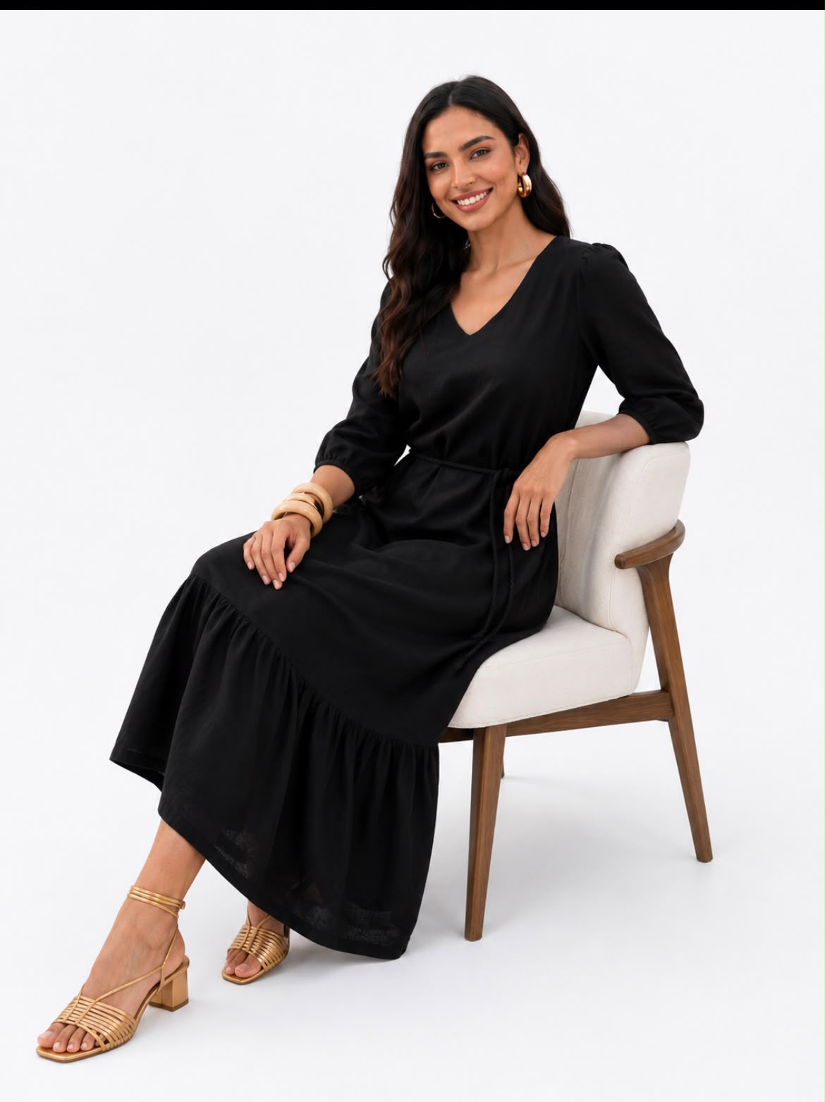 Vestido Midi Preto