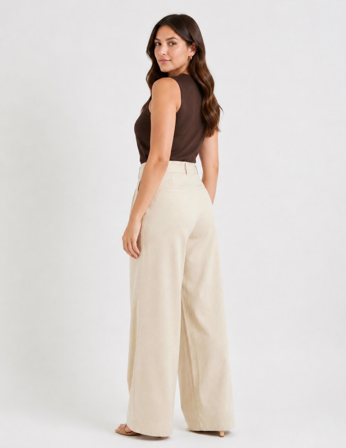 Calça de Linho  Bege