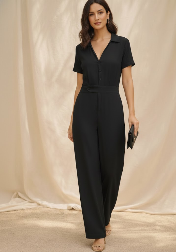 Macacão Social Preto