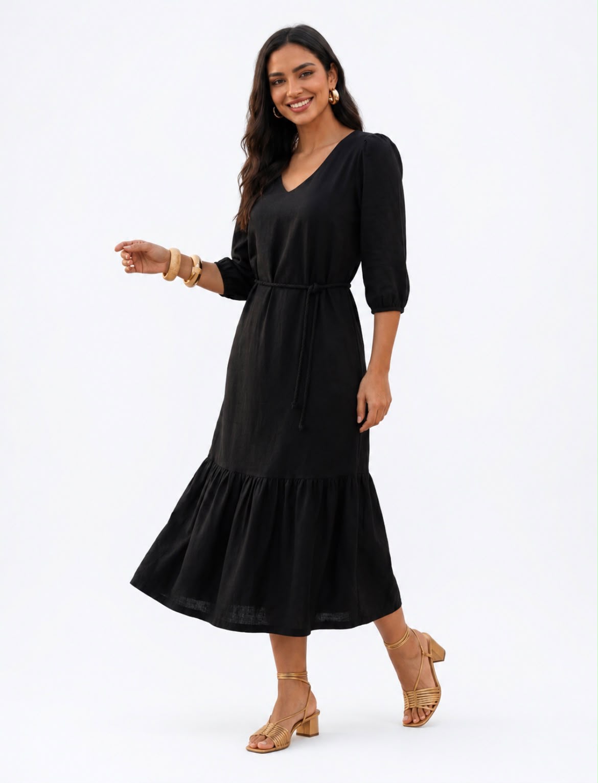 Vestido Midi Preto