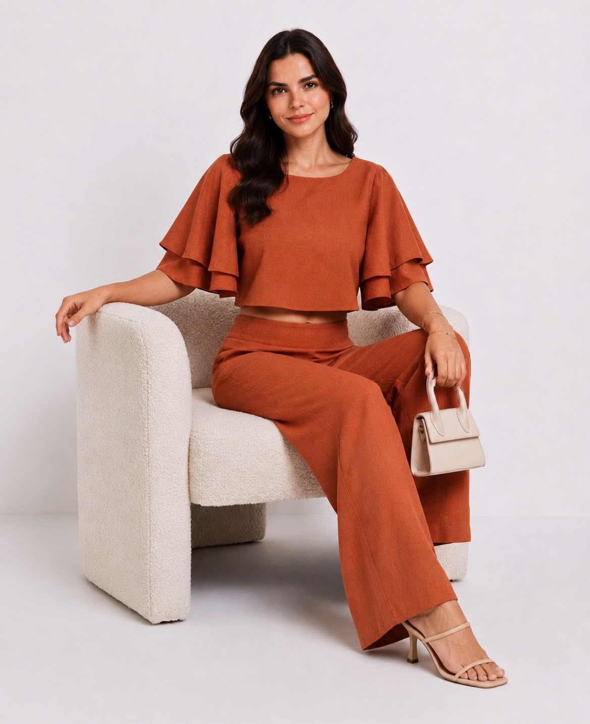 Conjunto Cropped e Pantalona