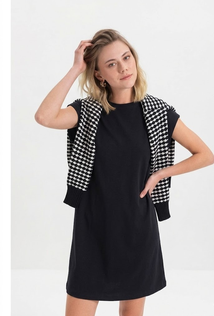 Vestido Preto Casual