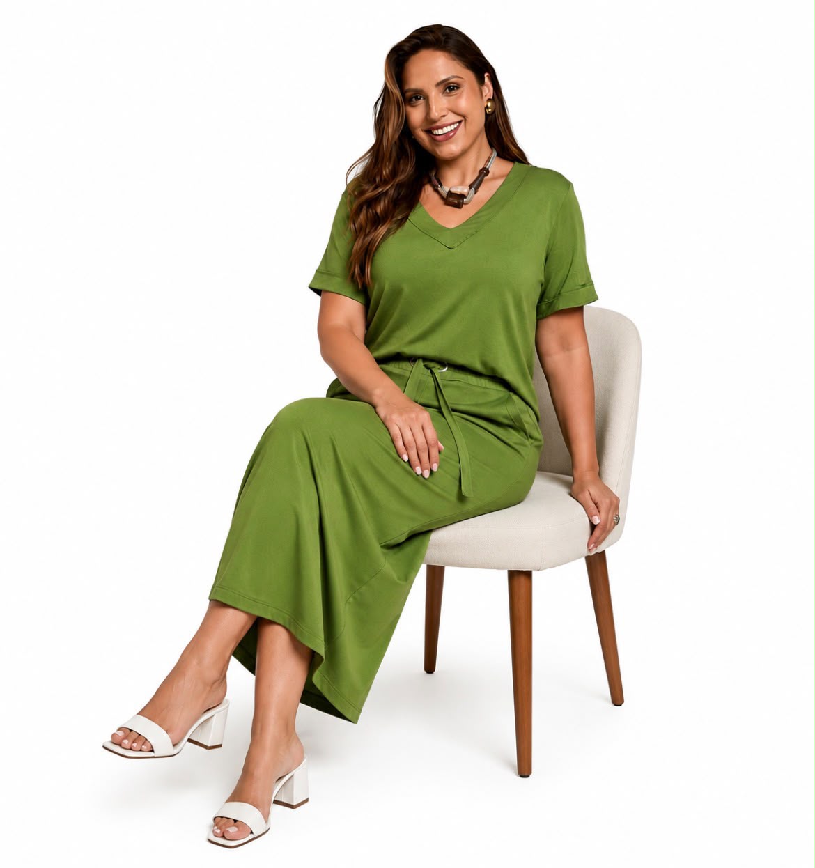 Conjunto Verde Plus Size