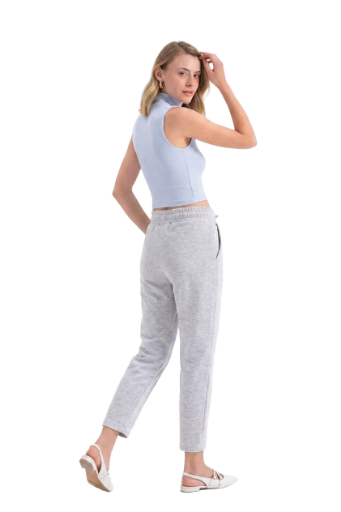 Calça Jogger Feminina Cinza