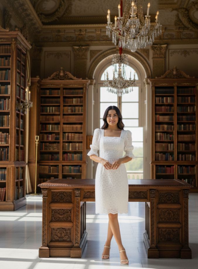 Vestido Branco Elegante