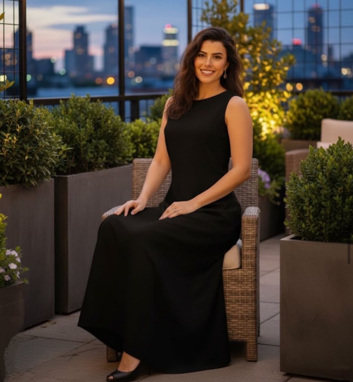 Vestido Longo  Sem Mangas