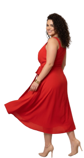 Vestido Midi Vermelho