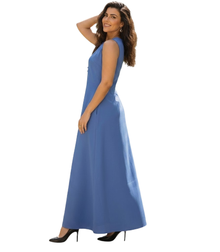Vestido Longo Azul
