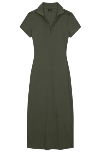 Vestido Midi Verde Oliva