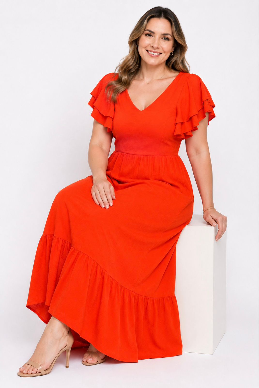 Vestido Longo Laranja
